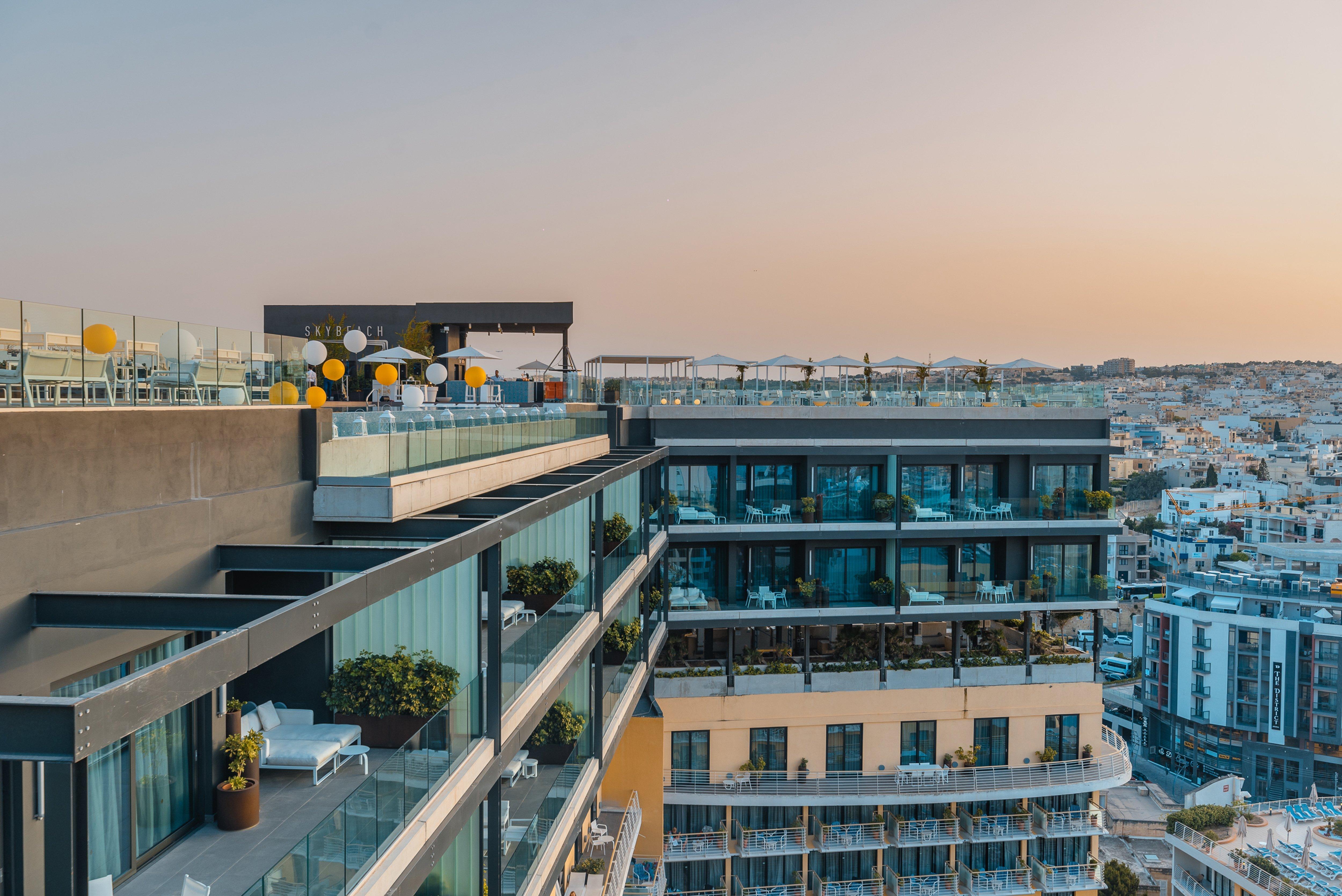 Intercontinental Malta By Ihg Hotel Saint Julian's Bagian luar foto The view from the rooftop of the hotel